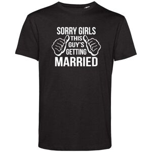 Sorry Girls This Guy Is Getting Married T-shirt   HerrSSvart Svart