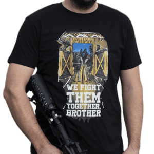 Annan Tillverkare We Fight Them Together Brother T-Shirt by Warheads Paintball (Storlek: Small)