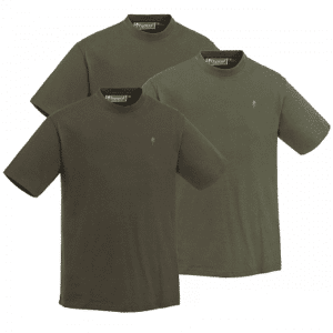 Pinewood T-Shirt 5447 3-pack (Färg: Grön / J.Brun / Khaki, Storlek: Small)