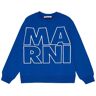 Marni Sweatshirt - Blå M. Vit - Marni - 8 År (128) - Sweatshirt 128