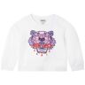 Sweatshirt - Vit M. Tiger - Kenzo - 14 År (164) - Sweatshirt 164