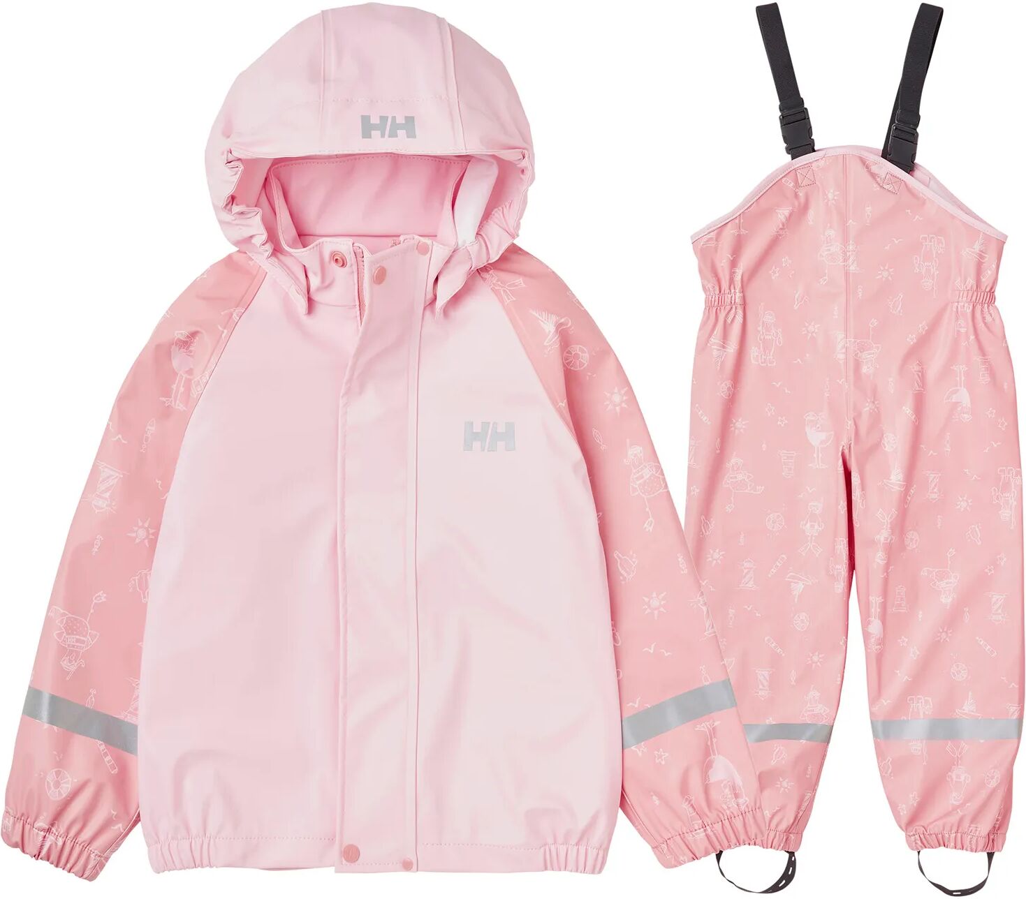 Helly Hansen K Bergen Aop Pu Rainset 134/9 Pink