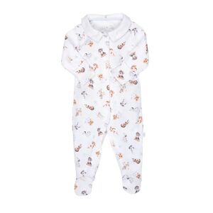 Wrendale Designs Little Wren  Little Paws Printed Babygrow - 0-3 Months