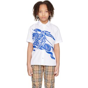 Burberry Kids White EKD Shirt  - WHITE - Size: 6Y - unisex