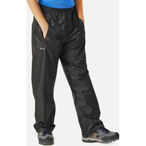 Regatta Kids Stormbreak Waterproof Overtrousers - Black - Size: 7 - 8 yrs