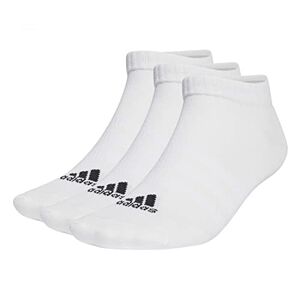 adidas Unisex Kids Thin and Light Sportswear Low-Cut Socks 3 Pairs, White/Black, 5-6 Years