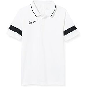 Nike Unisex Kid's Y Nk Dry Acd21 Polo Shirt, White/Black/Black/Black, S