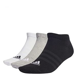 adidas Unisex Kids Thin and Light Sportswear Low-Cut Socks 3 Pairs, Medium Grey Heather/White/Black, 6-7 Years