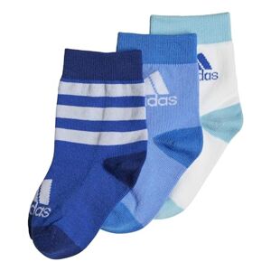adidas Unisex Graphic 3 Pairs Crew Socks, team royal blue/blue fusion/white, KL