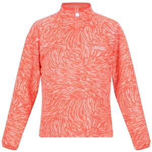 Regatta Childrens Unisex Childrens/kids Highton Animal Print Half Zip Fleece Top (Fusion Coral) - Multicolour - Size 11-12y