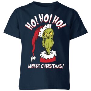 Dr. Seuss The Grinch Ho Ho Ho Kids Christmas T-Shirt - Navy - 3-4 Years