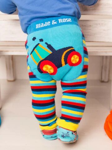 Outlet Blade & Rose   Farmyard Tractor Leggings   Unisex Leggings For Babies & Toddlers   Sizes 0-4 Years