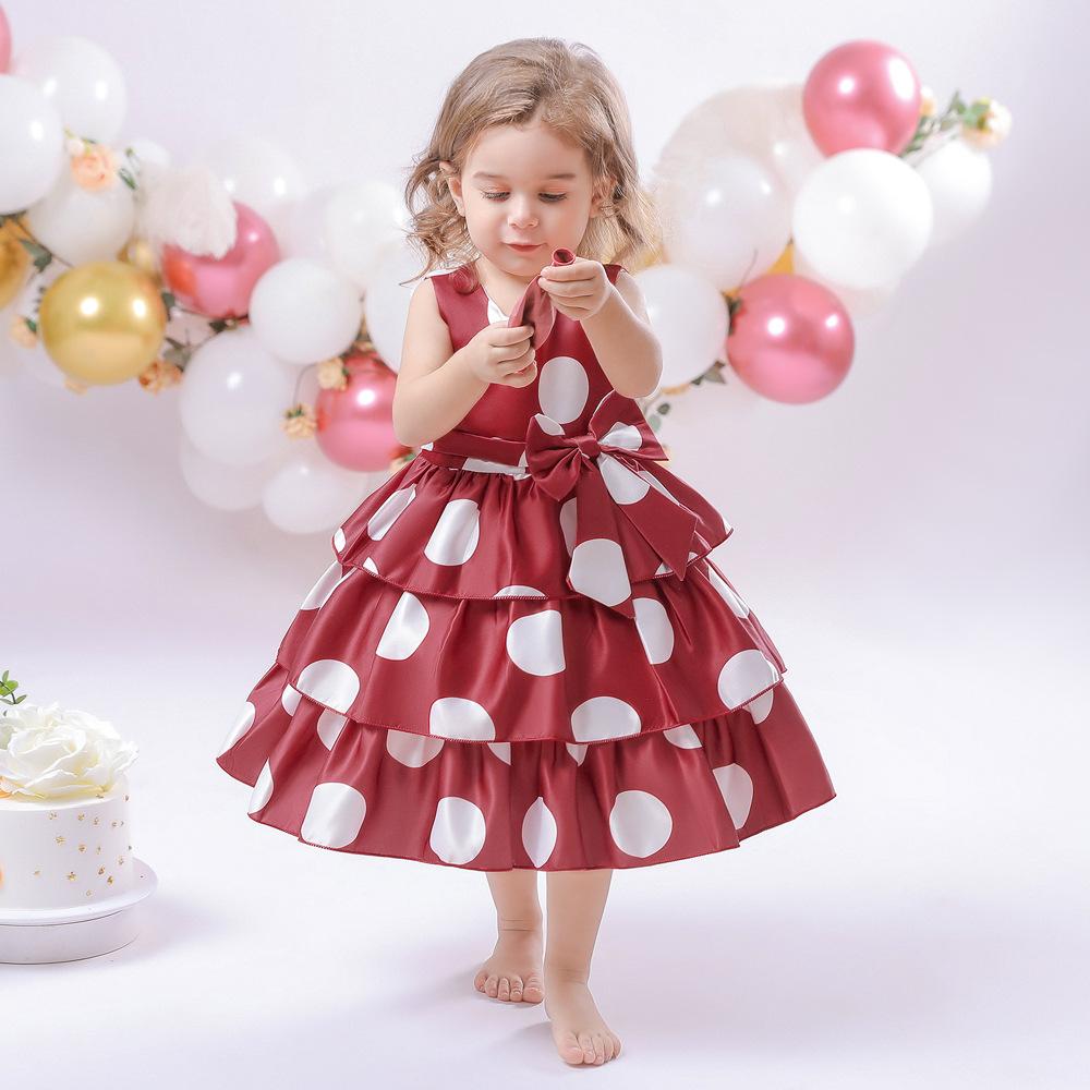 Baby Dress Clothing CO.Ltd 1-6 years Spain Vestidos Tutu Ball Gown Newborn Christening Princess Birthday Party Bow Children Baby Girl Clothes Summer Dresses