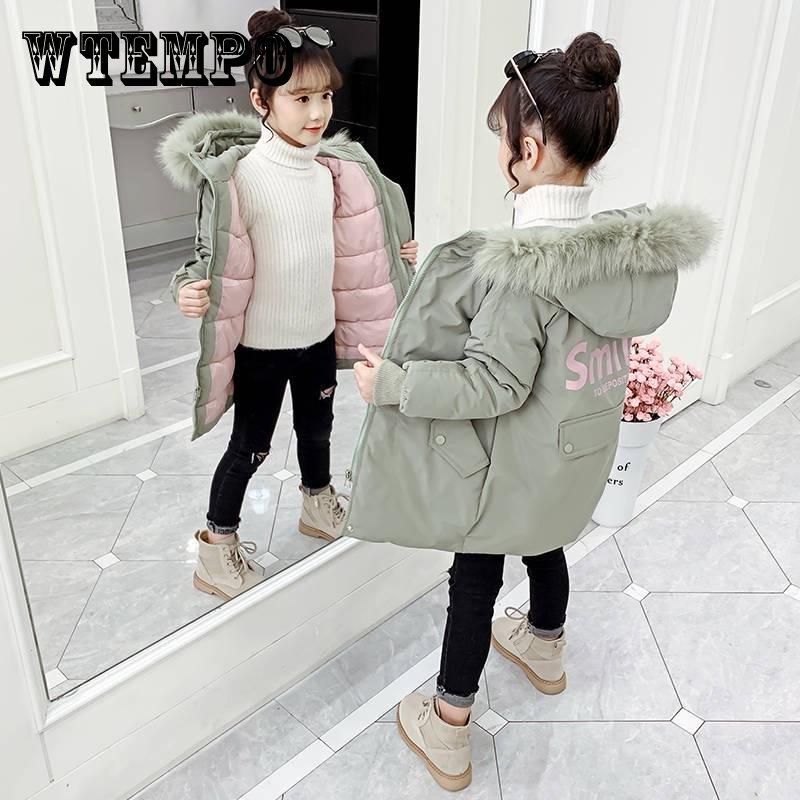 WTEMPO Girls Down Jackets Baby Outdoor Warm Clothing Thick Coats Windproof Children's Winter Jackets Kids