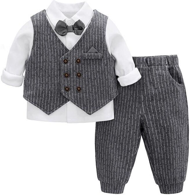 A-Shin Fashion Boys' Set Children's Clothing One Year Old Dress Boys' Baby Suit Three Piece Set