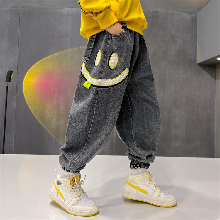 MAITA Childrenswear Children's Clothing Boys' Jeans Spring and Autumn 2022 New Boys' Casual Loose Long Pants