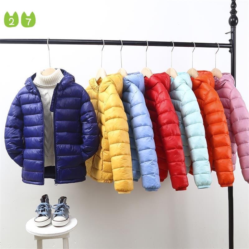 27kids Fashion New Kids' Cotton Clothing Children's Lightweight down Jacket Baby Cotton-Padded Jacket Coat