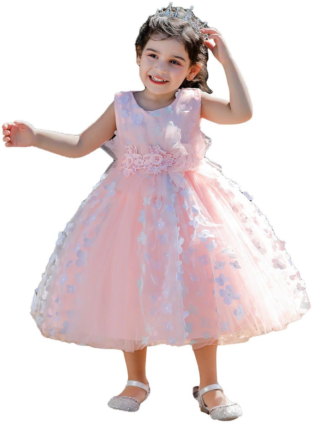 Baby Dress Clothing CO.Ltd Flower Girl Baby Wedding Dress Fairy Petals Children's Clothing Girl Party Dress Kids Clothes Fancy Teenage Girl Gown 0 1 2 3 years