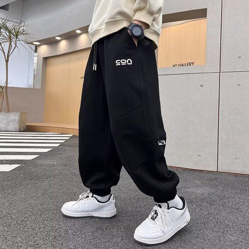 Fashion human Boys sweatpants spring and autumn new tide handsome fashionable autumn children's trousers boys sweatpants children's autumn clothing
