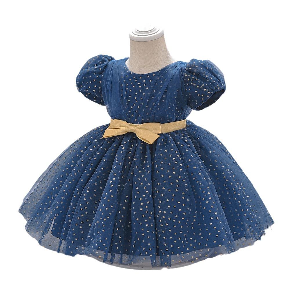 Baby Dress Clothing CO.Ltd Navy blue dress for Newborn Infant 1st Birthday Baptism Dresse Girls Short Sleeve Baby Clothes Lace Cute Kids Party Vestidos Children's Clothing