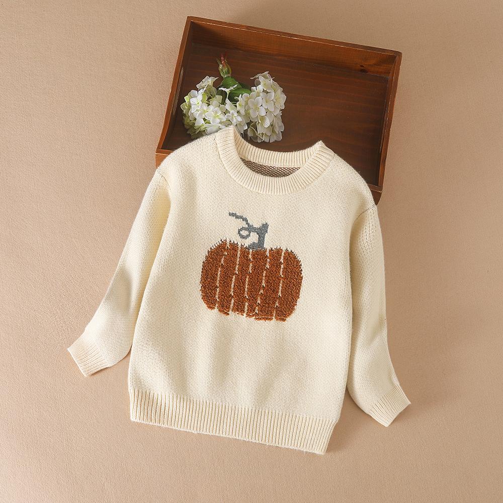 Kuyeebear Baby Knit Sweater Children's Autumn Clothes Halloween Clothing for Girls Baby Pumpkin Outfit