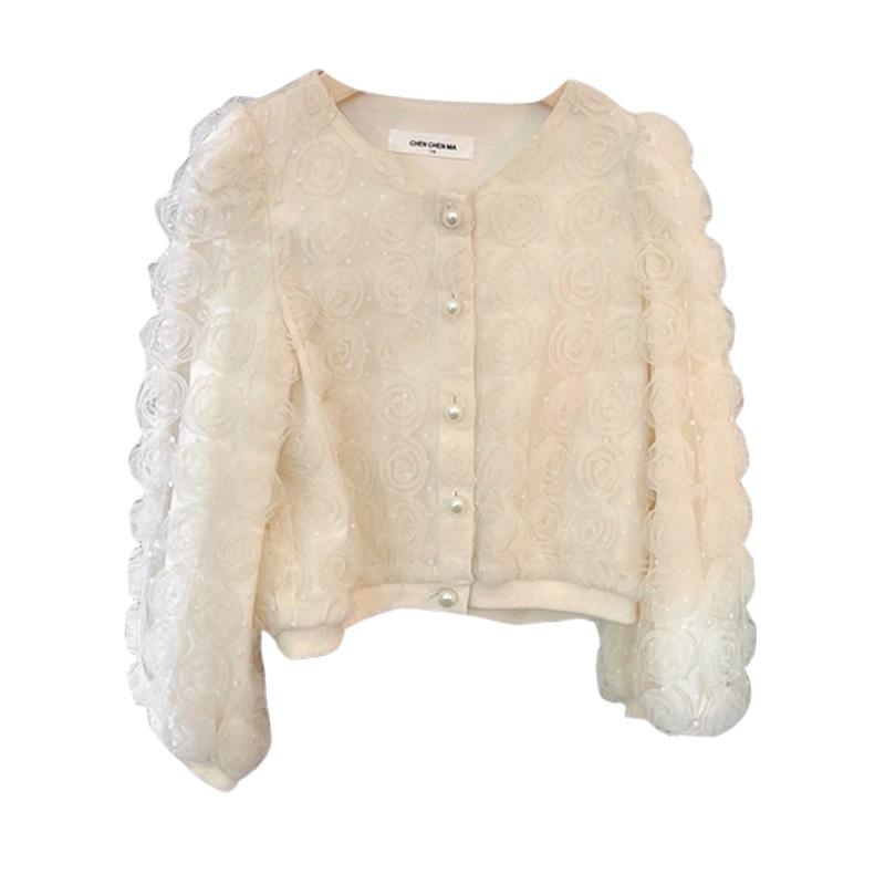 Sunshine kids clothing Children Girl's Temperament Mesh Fairy Tops Bottoming Shirt Cardigan Jacket
