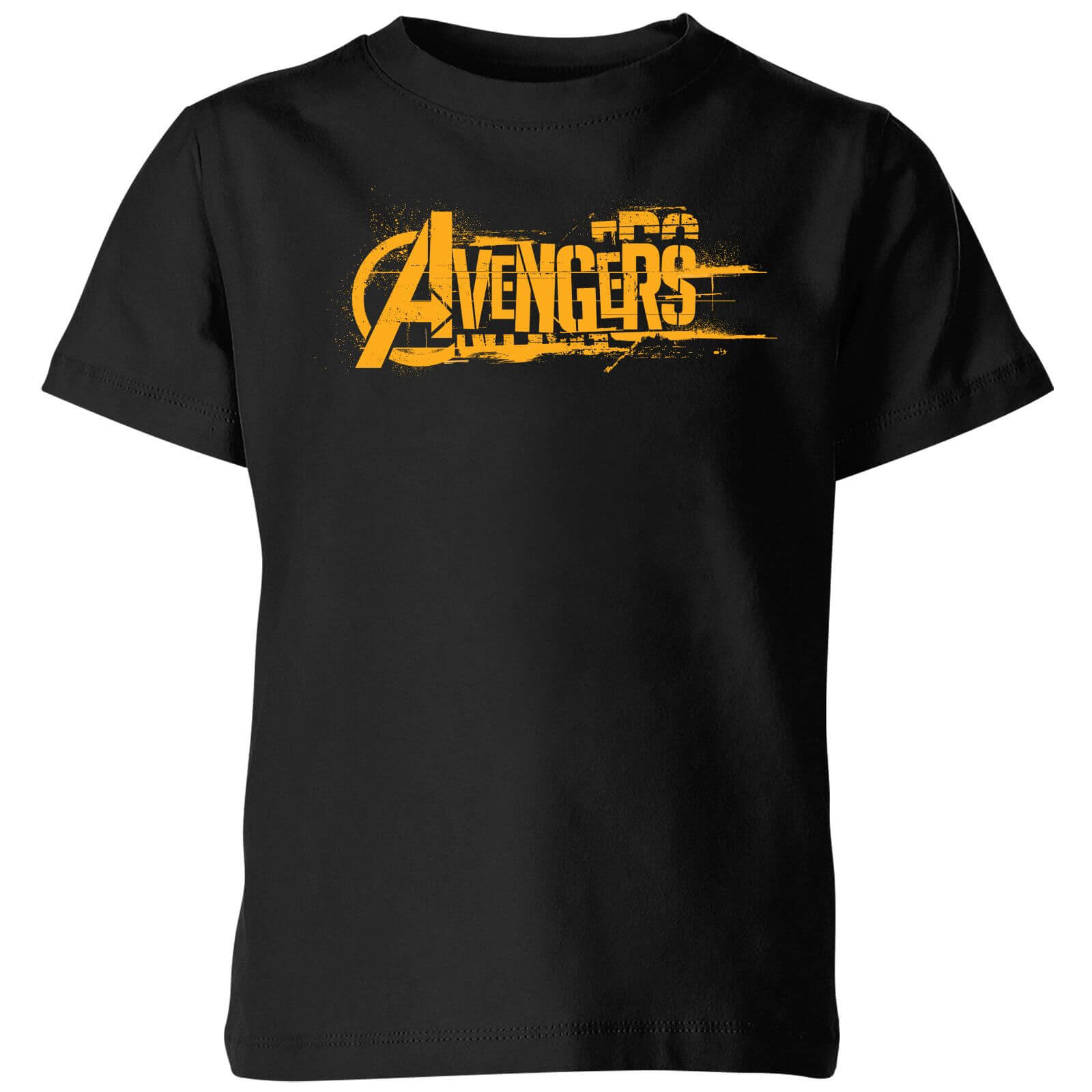 Marvel Avengers Infinity War Orange Logo Kids' T-Shirt - Black - 5-6 Years - Black