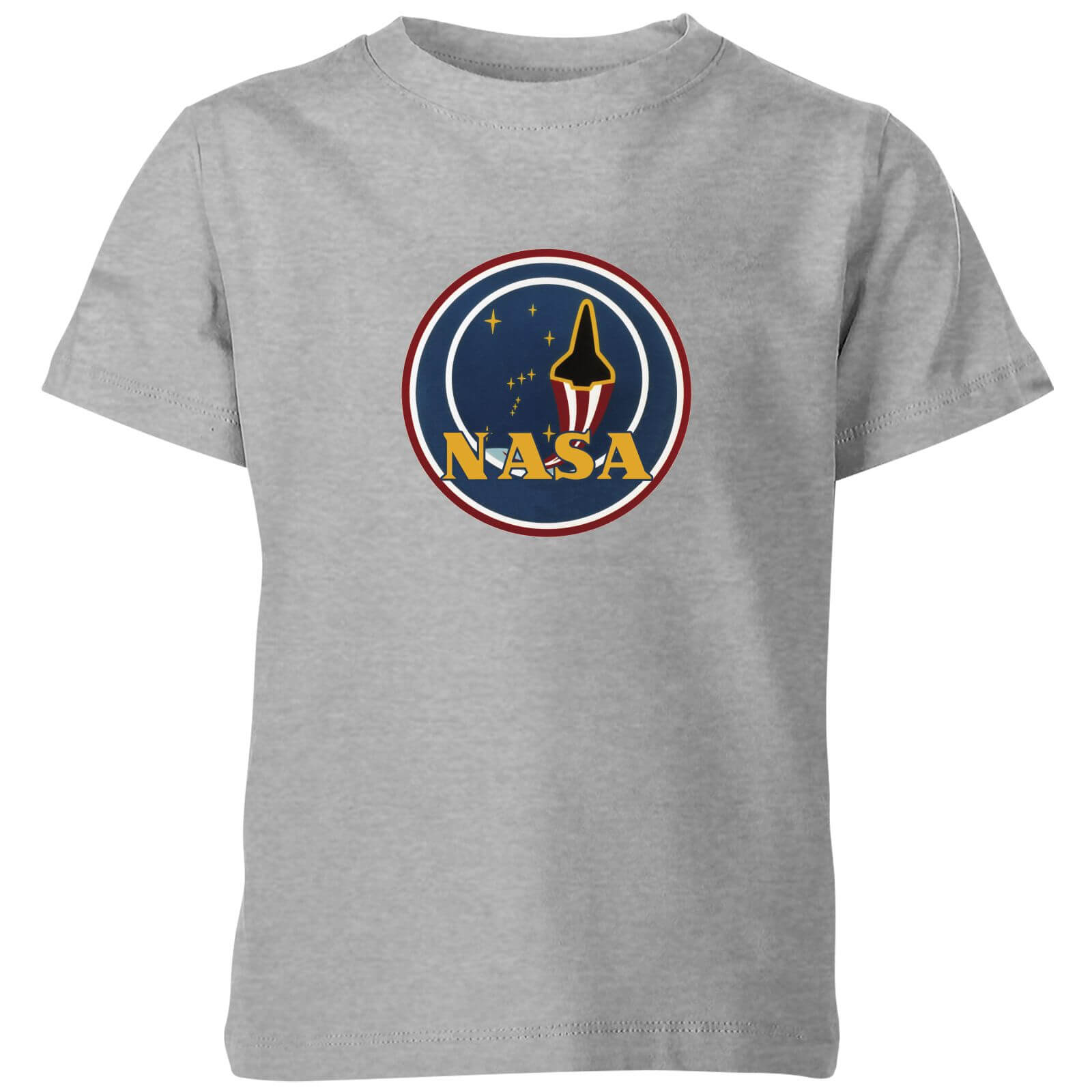 NASA JM Patch Kids' T-Shirt - Grey - 11-12 Years - Grey