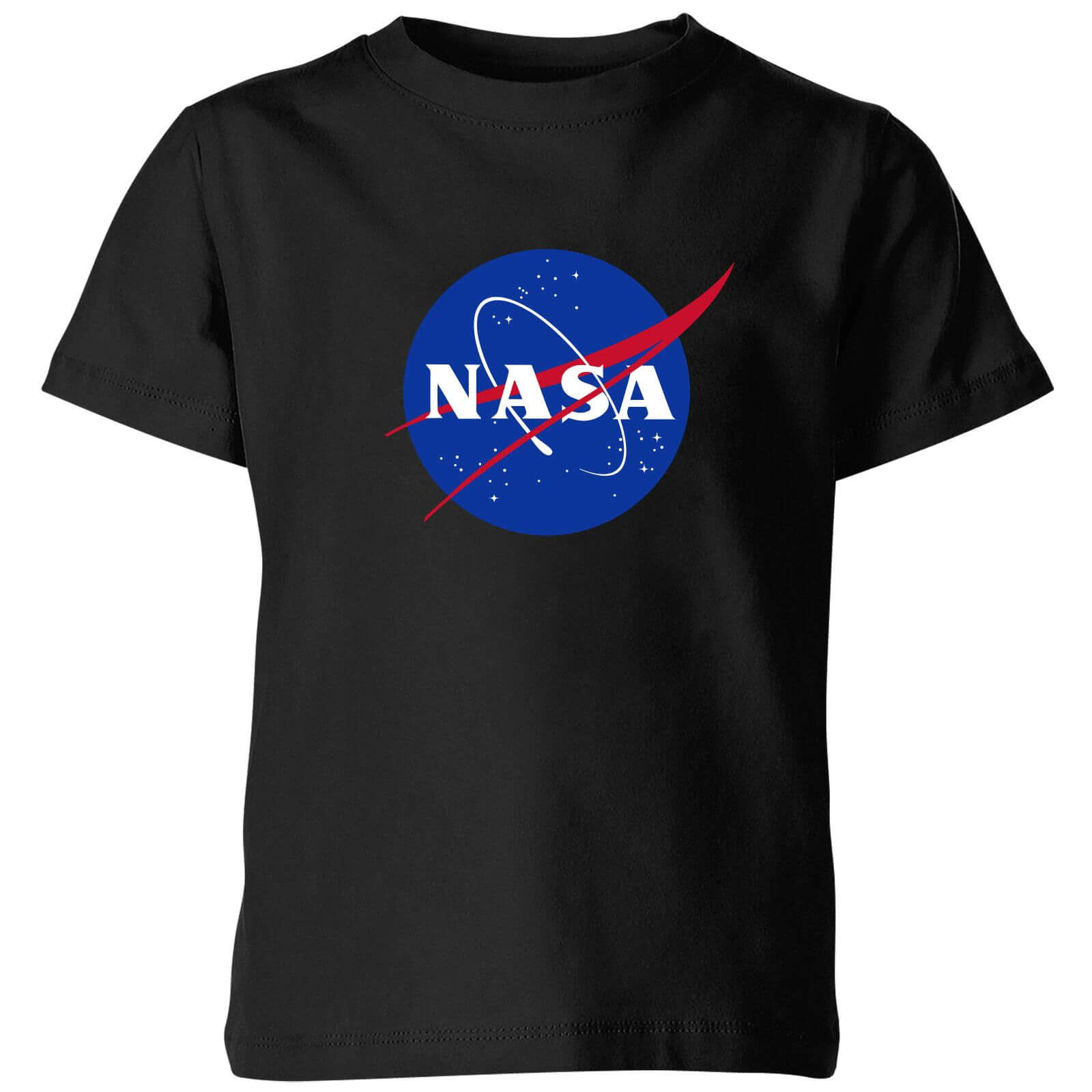 NASA Logo Insignia Kids' T-Shirt - Black - 9-10 Years - Black