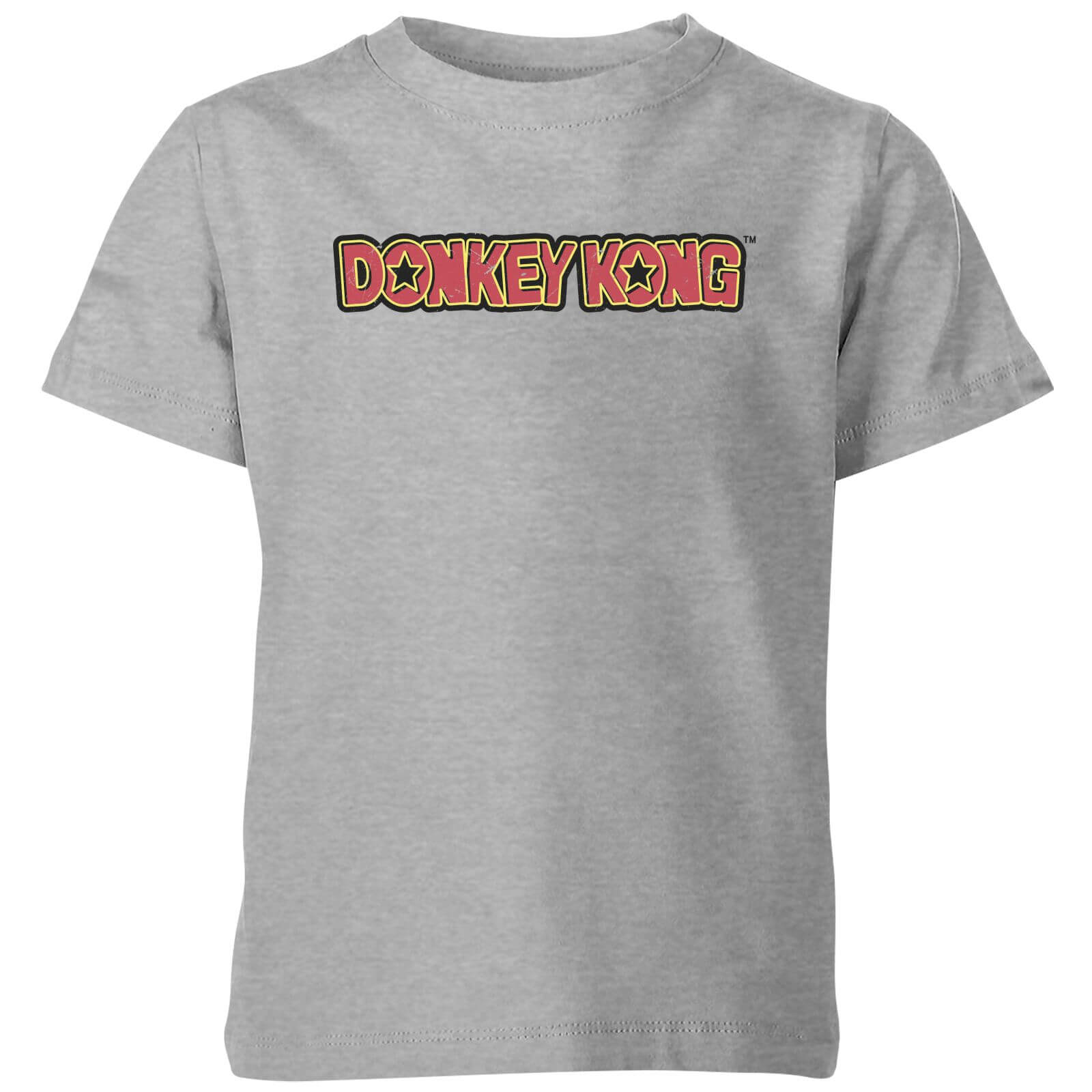 Nintendo Donkey Kong Distressed Kid's T-Shirt - Grey - 5-6 Years - Grey