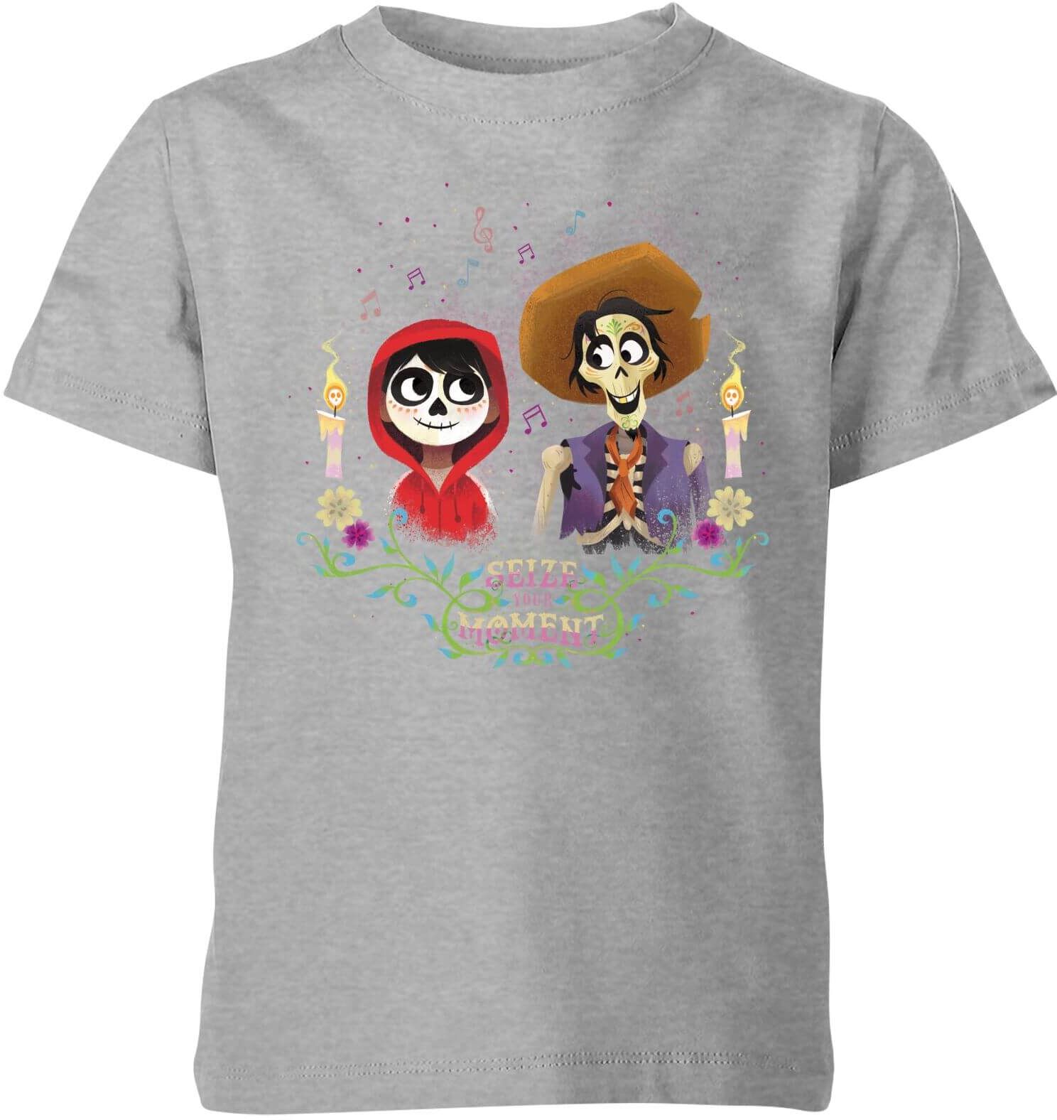 Pixar Coco Miguel And Hector Kids' T-Shirt - Grey - 3-4 Years - Grey