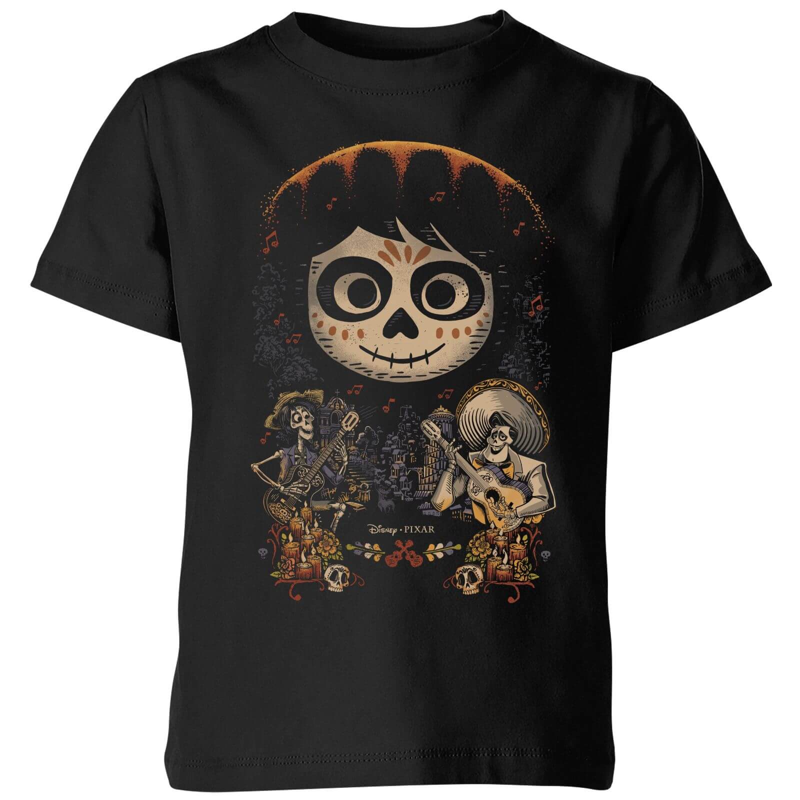 Pixar Coco Miguel Face Poster Kids' T-Shirt - Black - 9-10 Years - Black