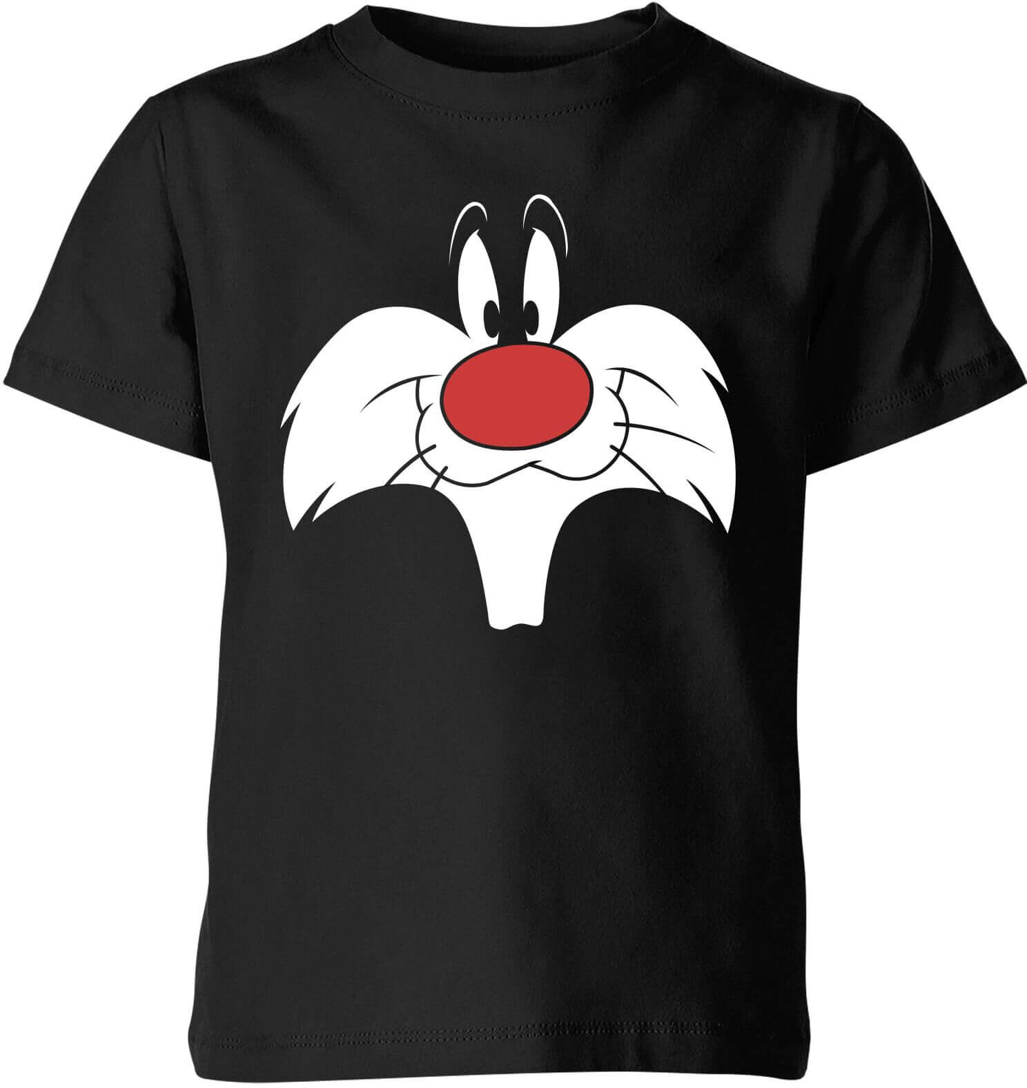 Looney Tunes Sylvester Big Face Kids' T-Shirt - Black - 3-4 Years - Black