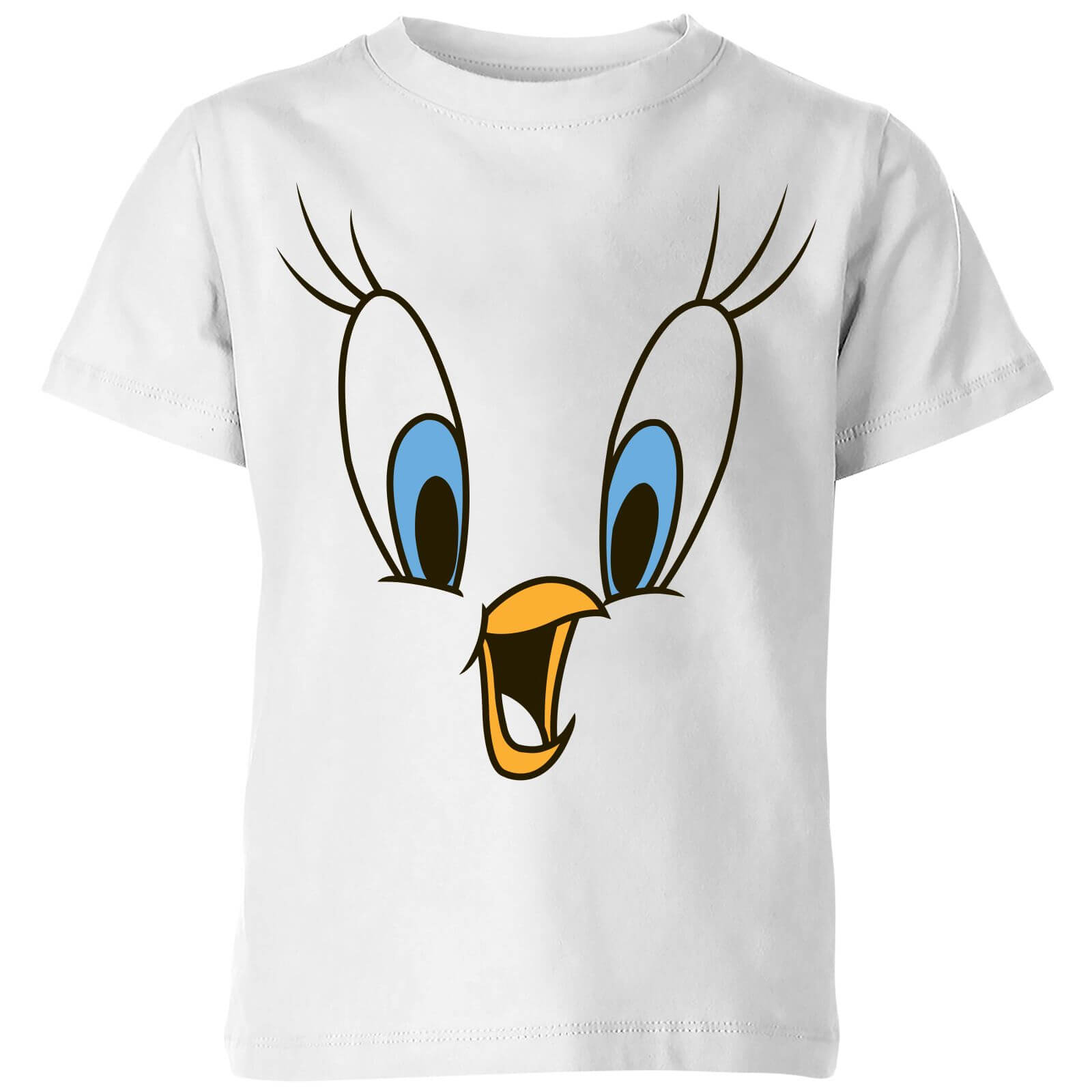 Looney Tunes Tweety Face Kids' T-Shirt - White - 7-8 Years - White