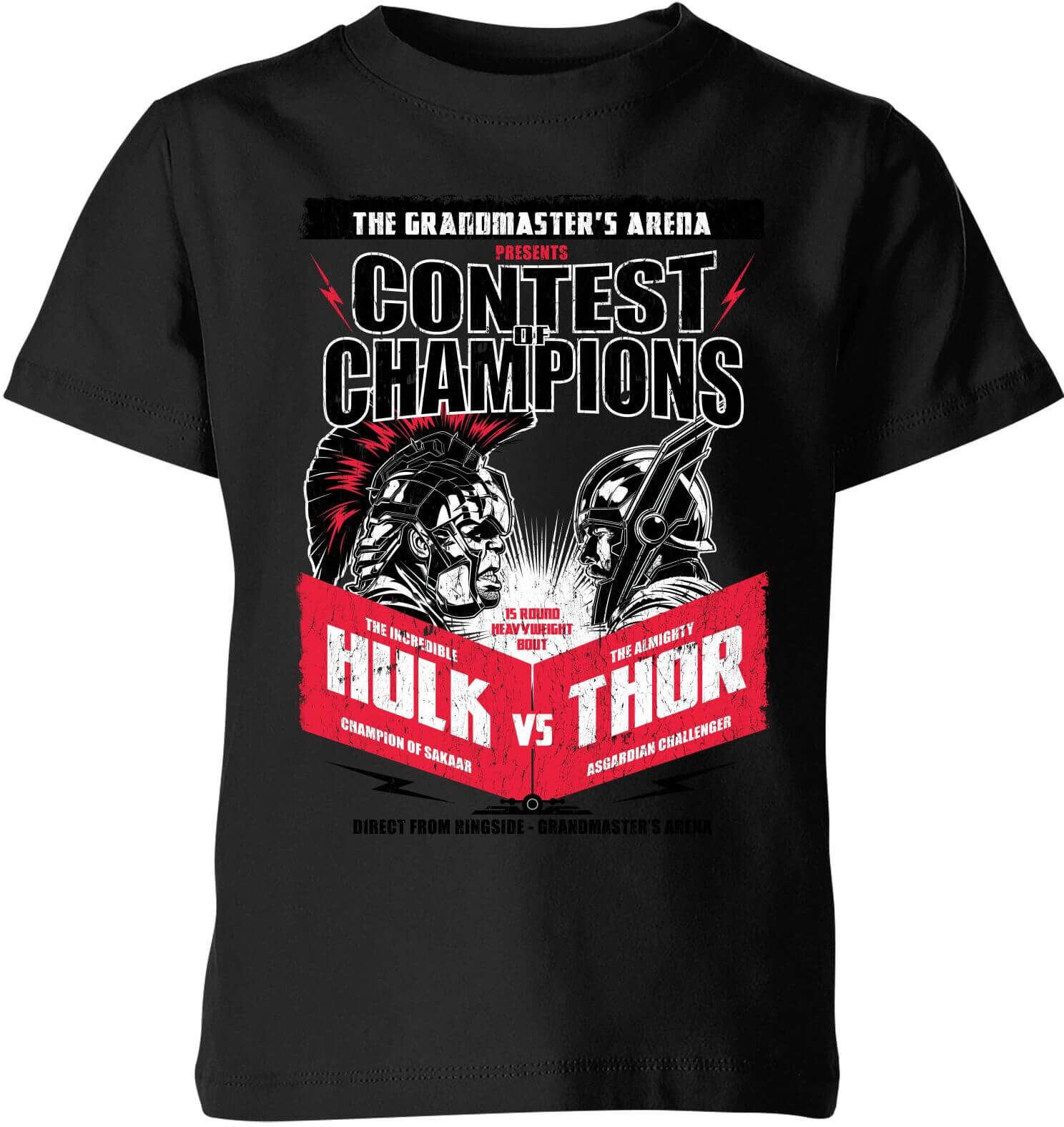 Marvel Thor Ragnarok Champions Poster Kids' T-Shirt - Black - 7-8 Years - Black