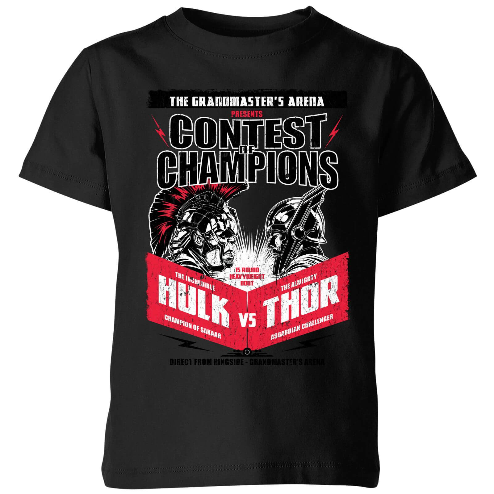 Marvel Thor Ragnarok Champions Poster Kids' T-Shirt - Black - 3-4 Years - Black