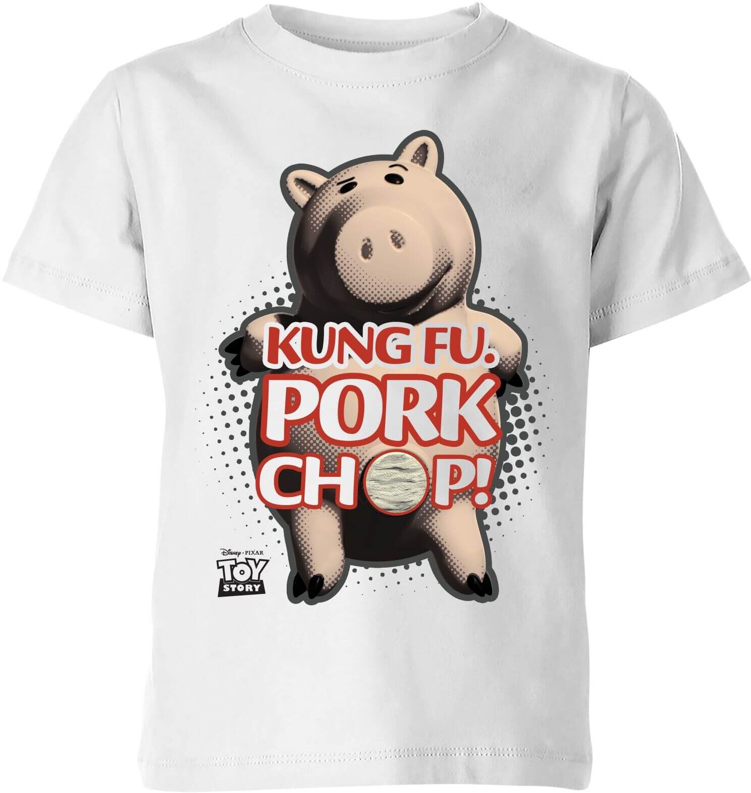 Pixar Toy Story Kung Fu Pork Chop Kids' T-Shirt - White - 7-8 Years - White