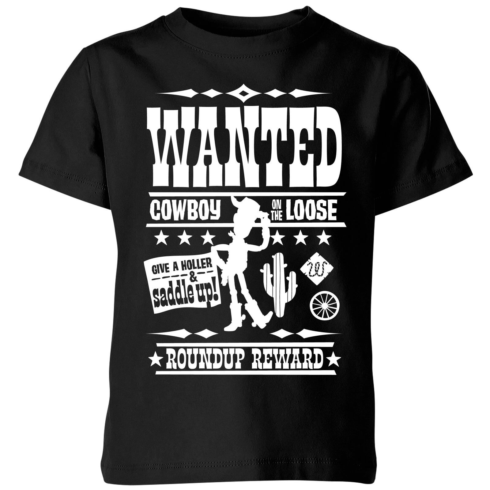 Pixar Toy Story Wanted Poster Kids' T-Shirt - Black - 3-4 Years - Black