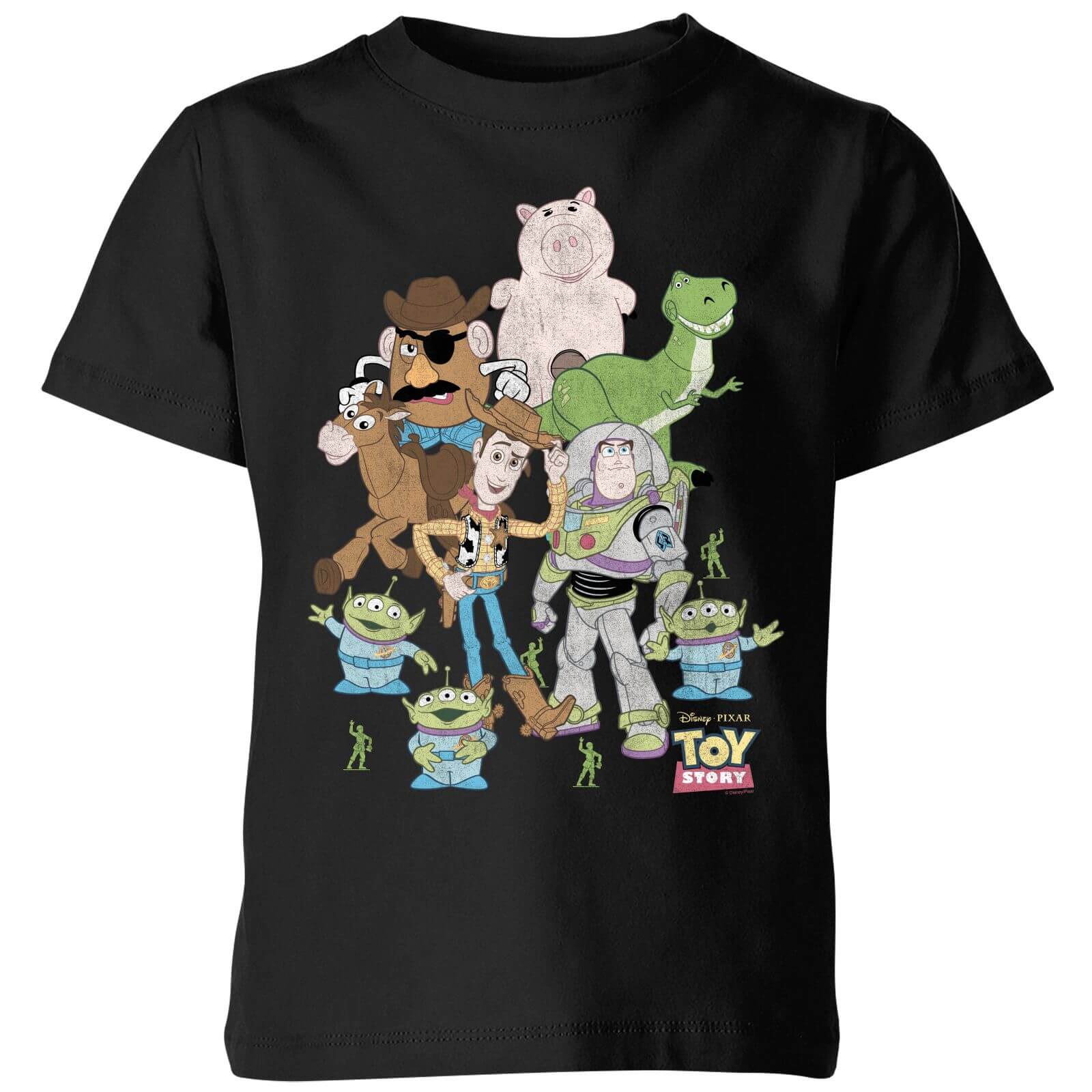 Pixar Toy Story Group Shot Kids' T-Shirt - Black - 3-4 Years - Black