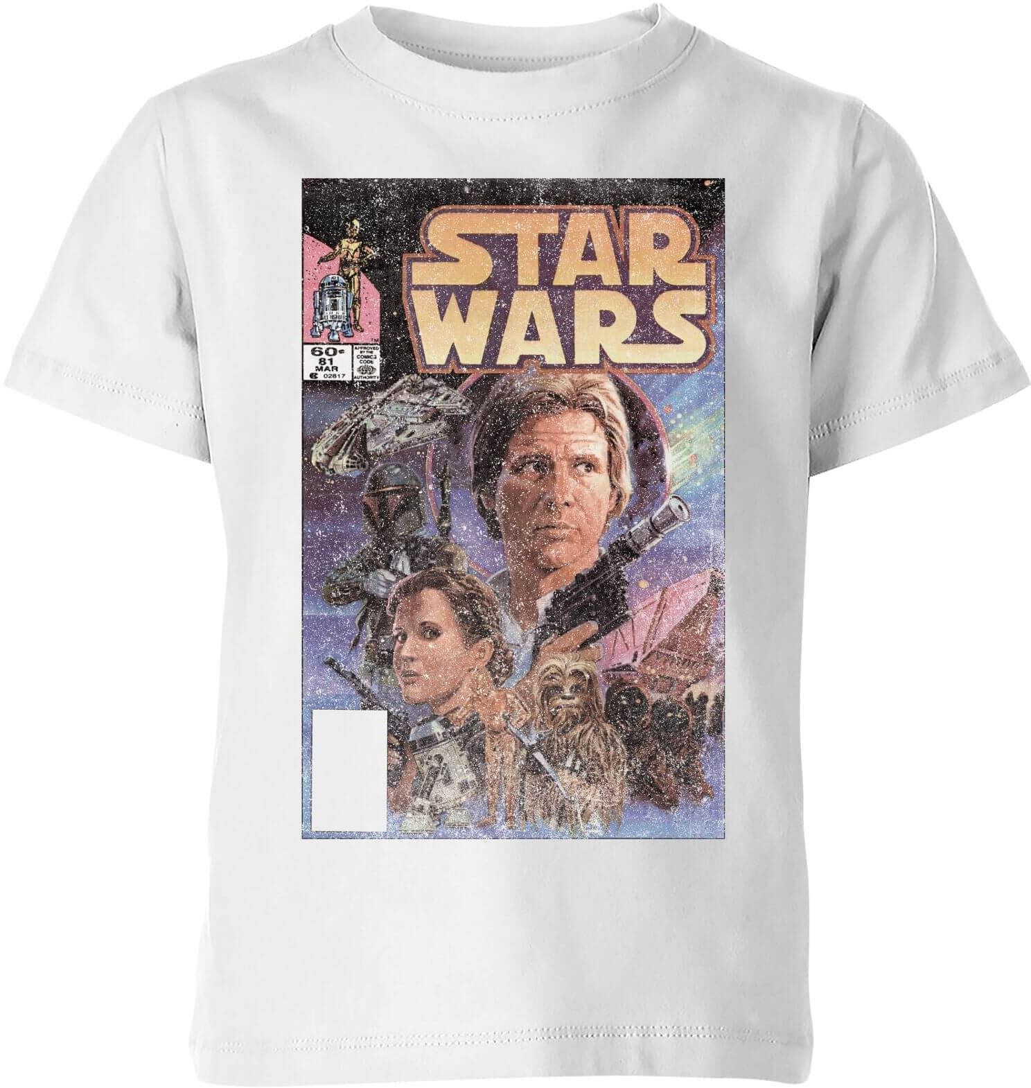 Star Wars Classic Comic Book Cover Kids' T-Shirt - White - 5-6 Years - White