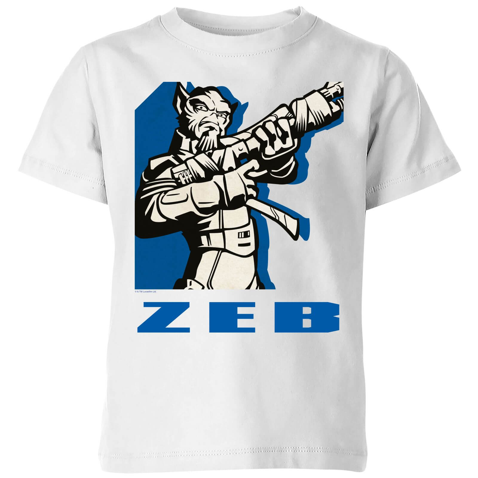 Star Wars Rebels Zeb Kids' T-Shirt - White - 11-12 Years - White