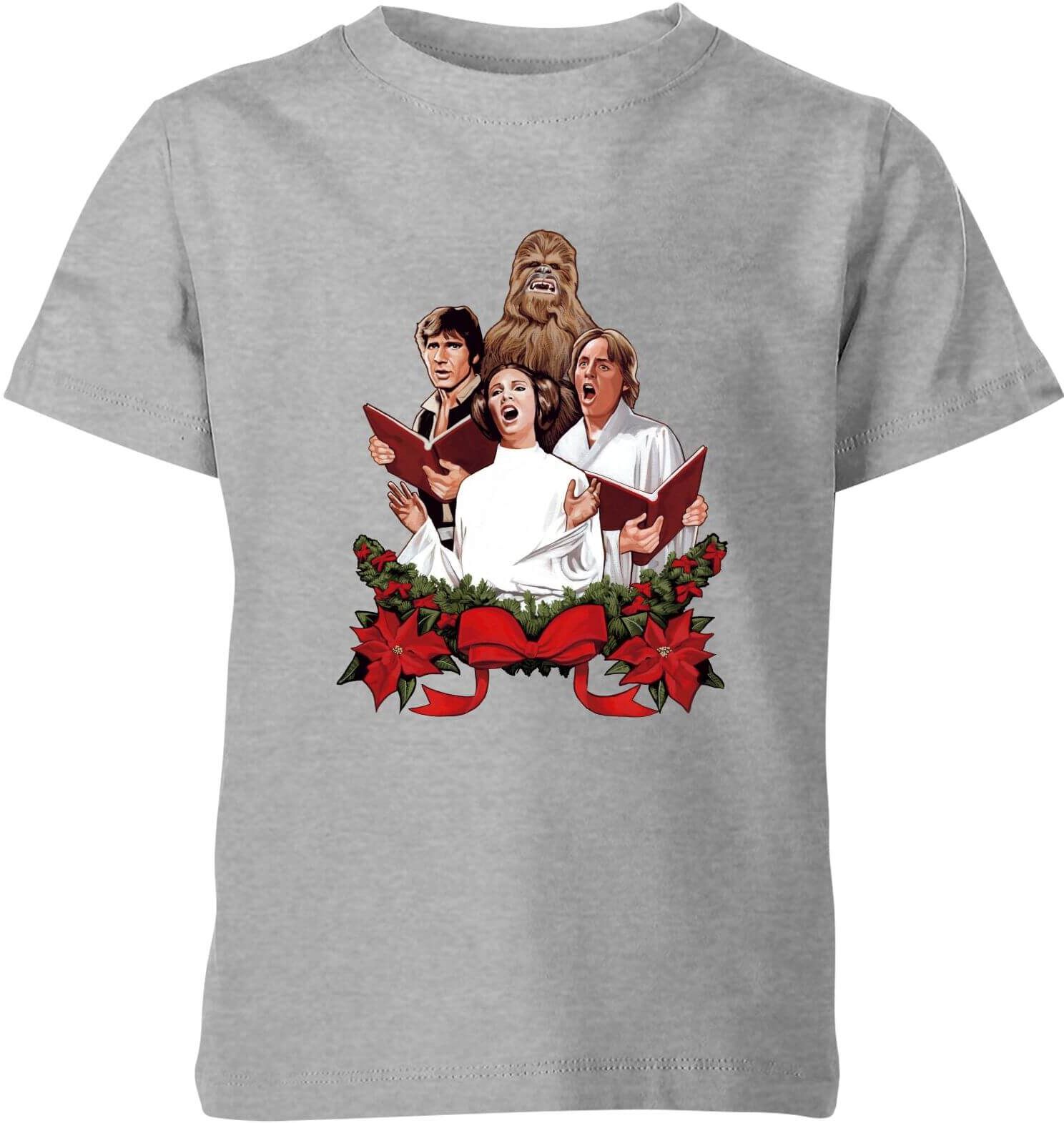 Star Wars Jedi Carols Kids' Christmas T-Shirt - Grey - 11-12 Years - Grey