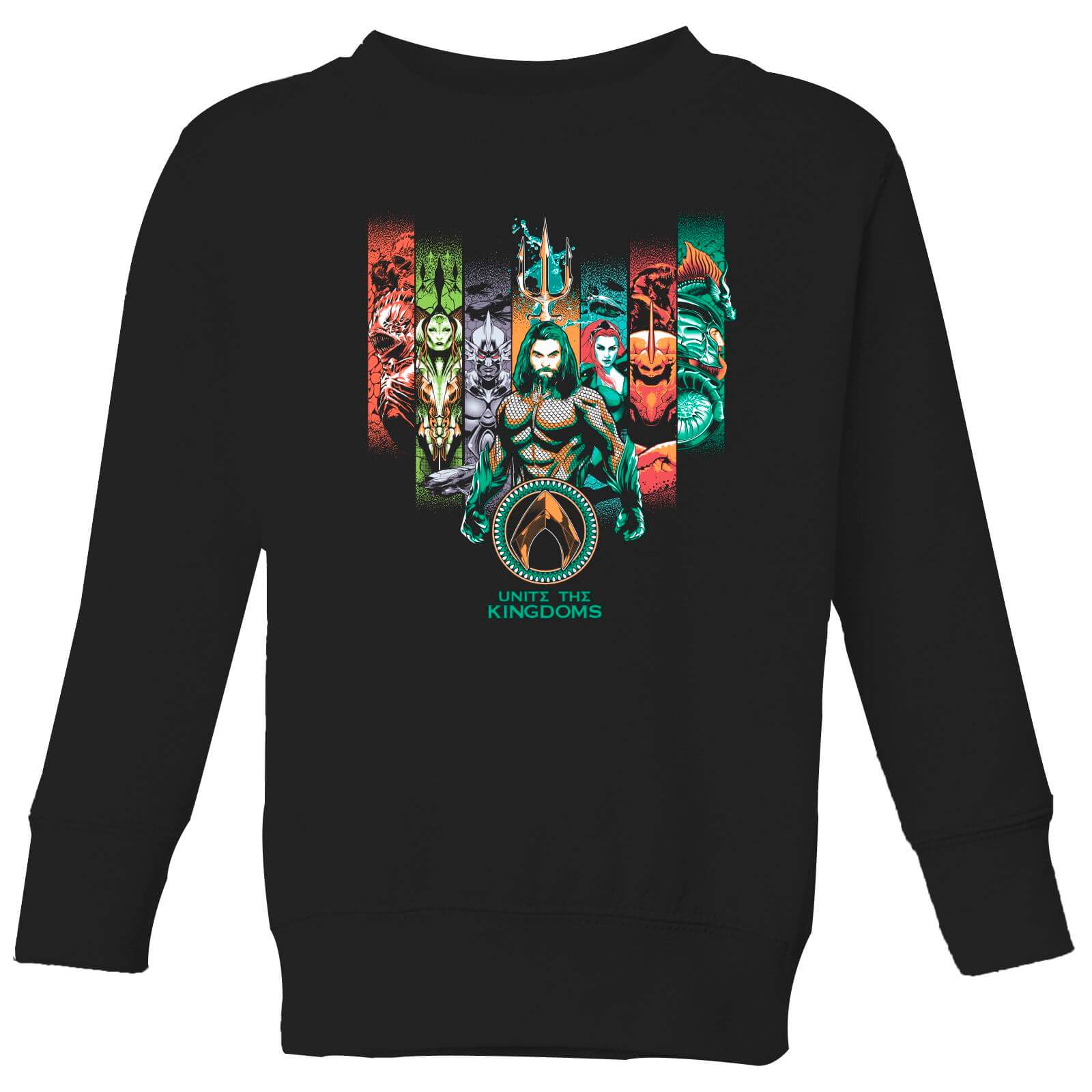 DC Comics Aquaman Unite The Kingdoms Kids' Sweatshirt - Black - 5-6 Years - Black