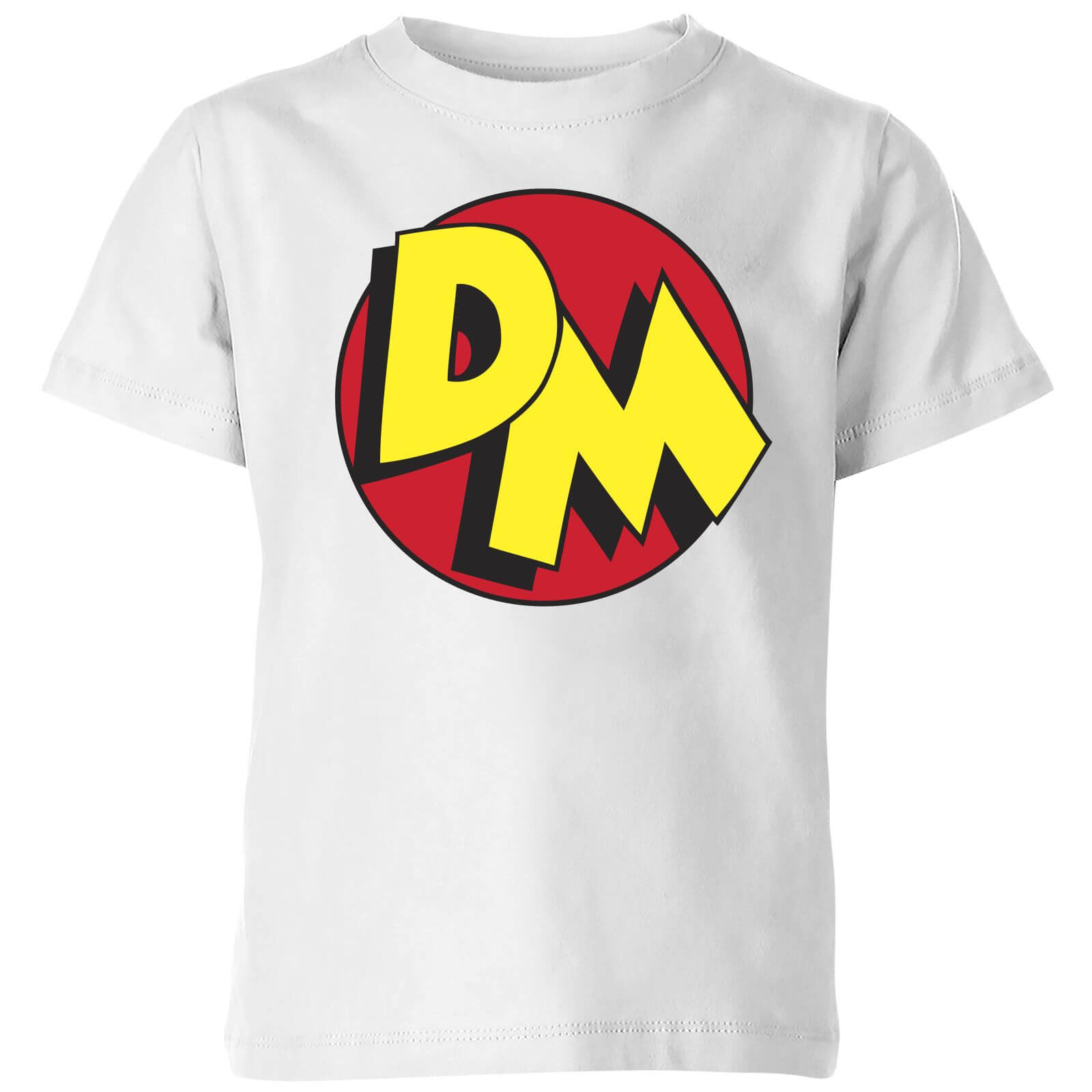 Danger Mouse DM Logo Kids' T-Shirt - White - 11-12 Years - White