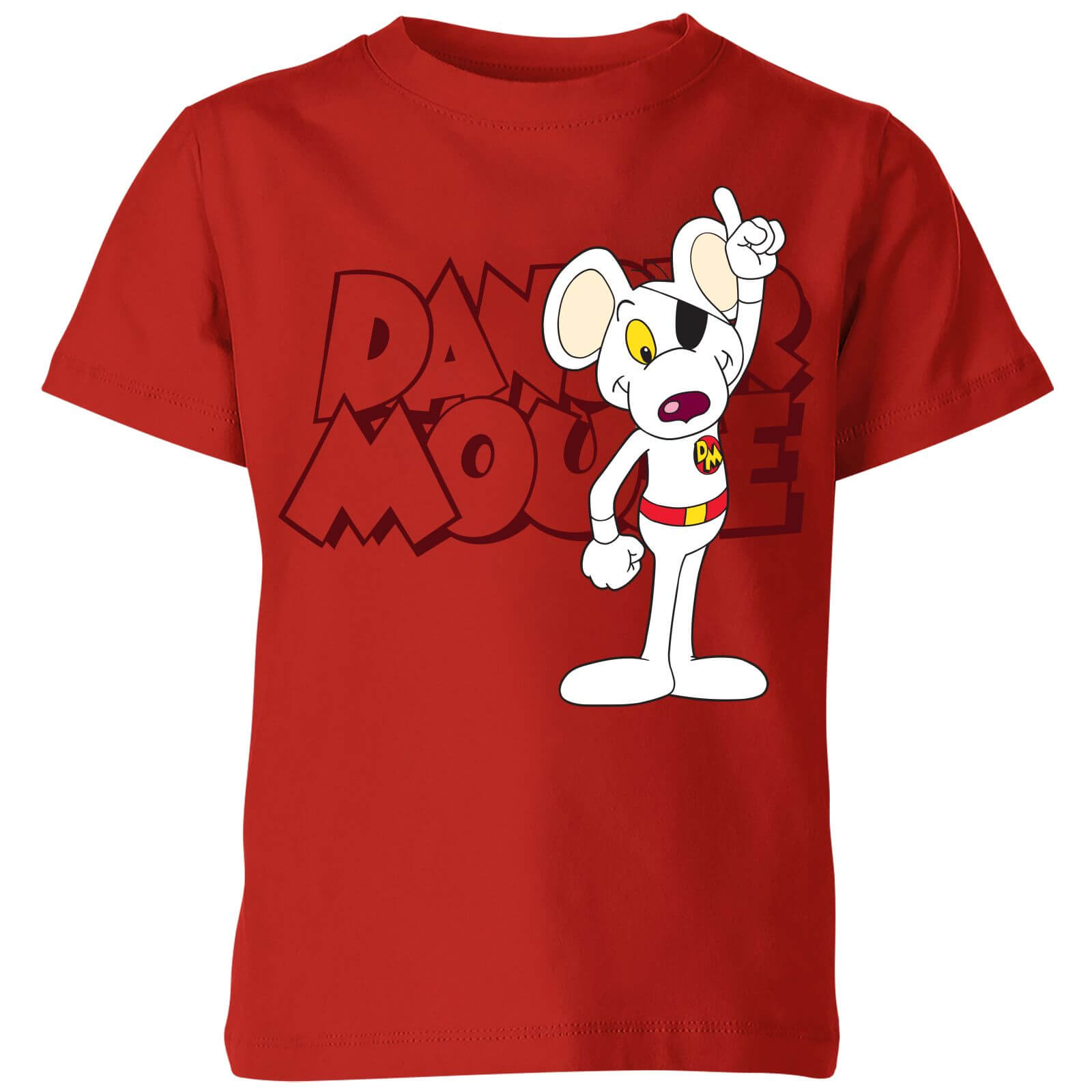 Danger Mouse Pose Kids' T-Shirt - Red - 5-6 Years - Red