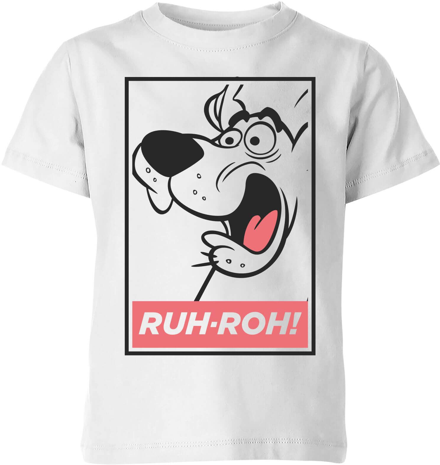 Scooby Doo Ruh-Roh! Kids' T-Shirt - White - 3-4 Years - White