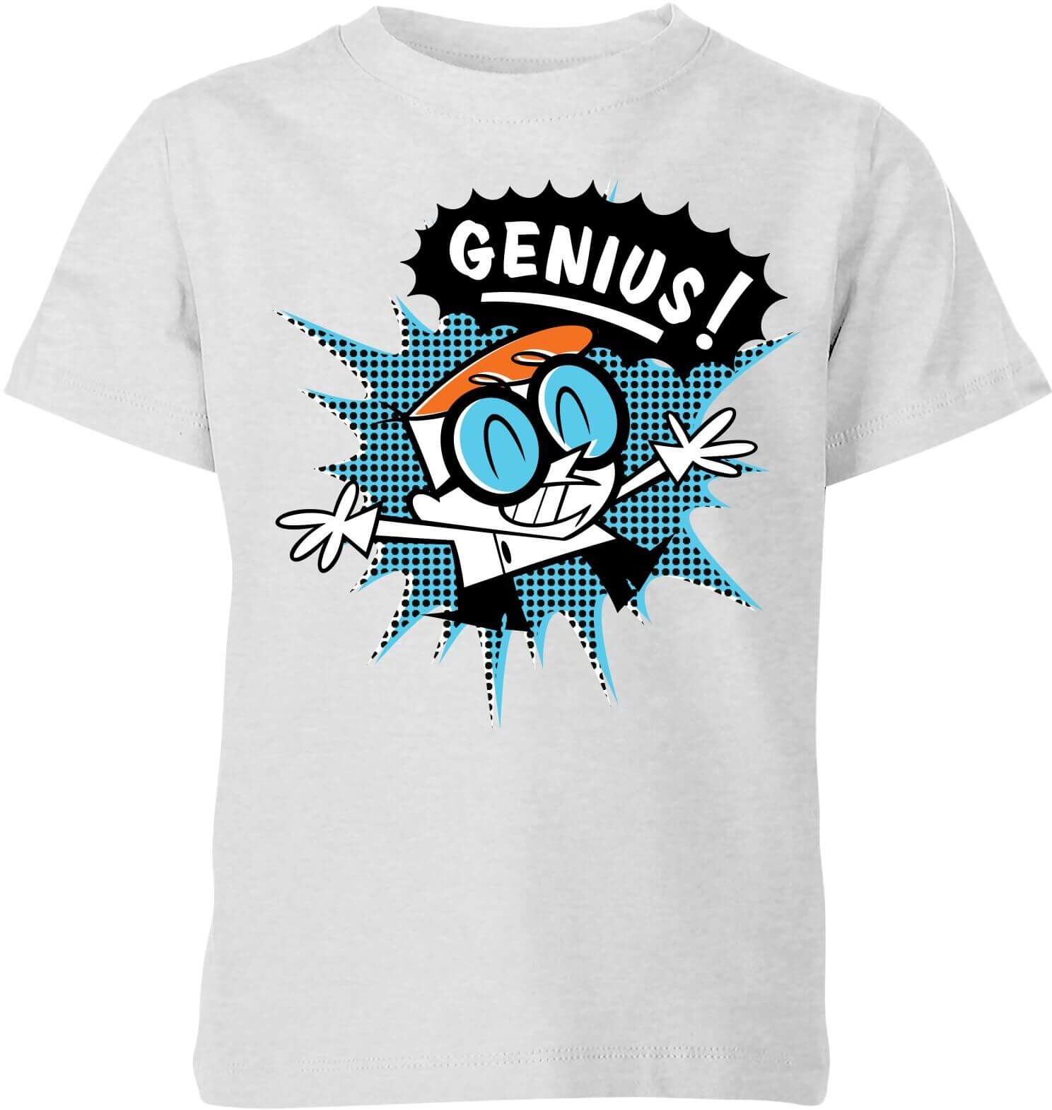 Cartoon Network Dexters Lab Genius Kids' T-Shirt - Grey - 11-12 Years - Grey