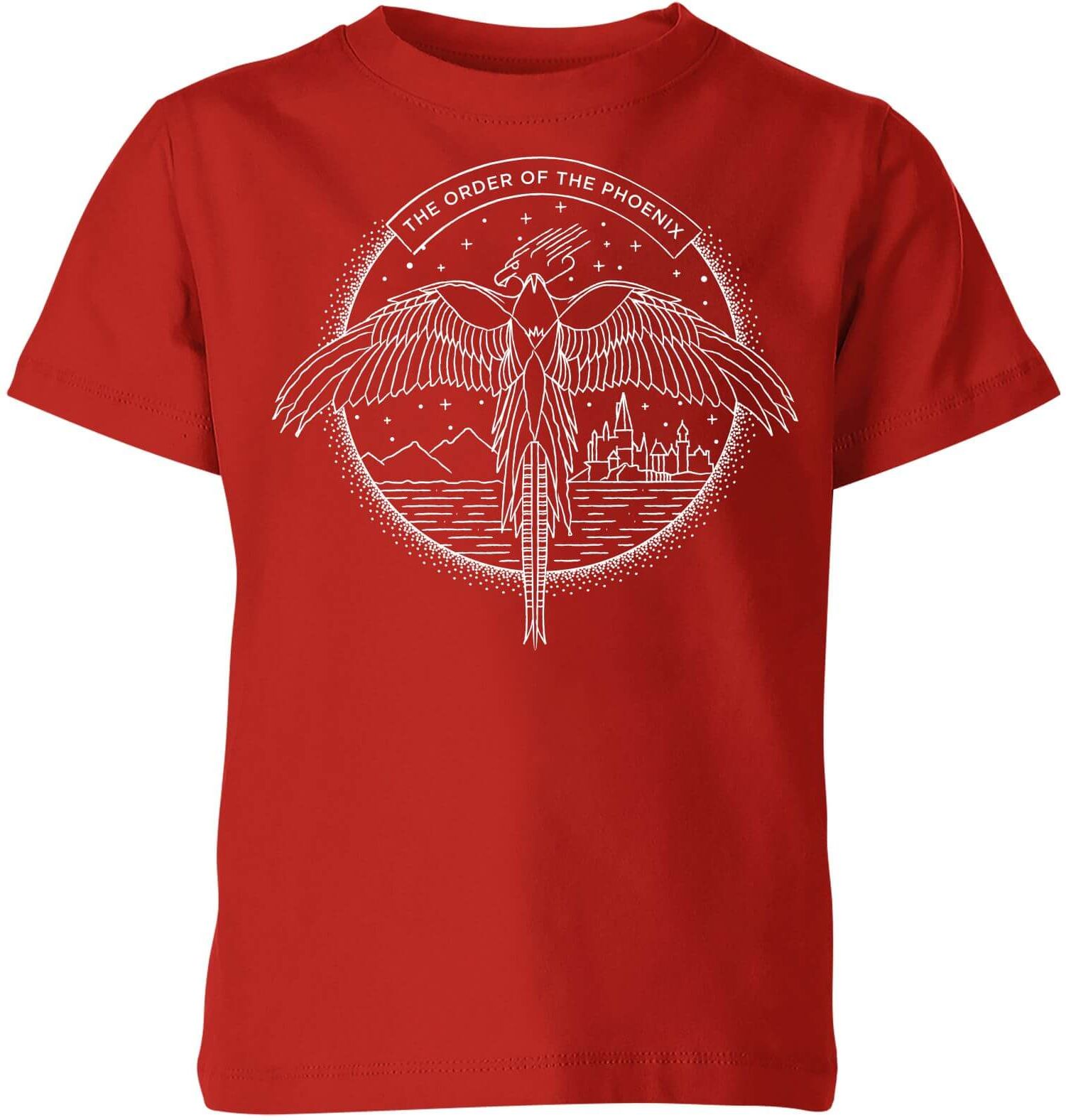 Harry Potter Order Of The Phoenix Kids' T-Shirt - Red - 7-8 Years - Red