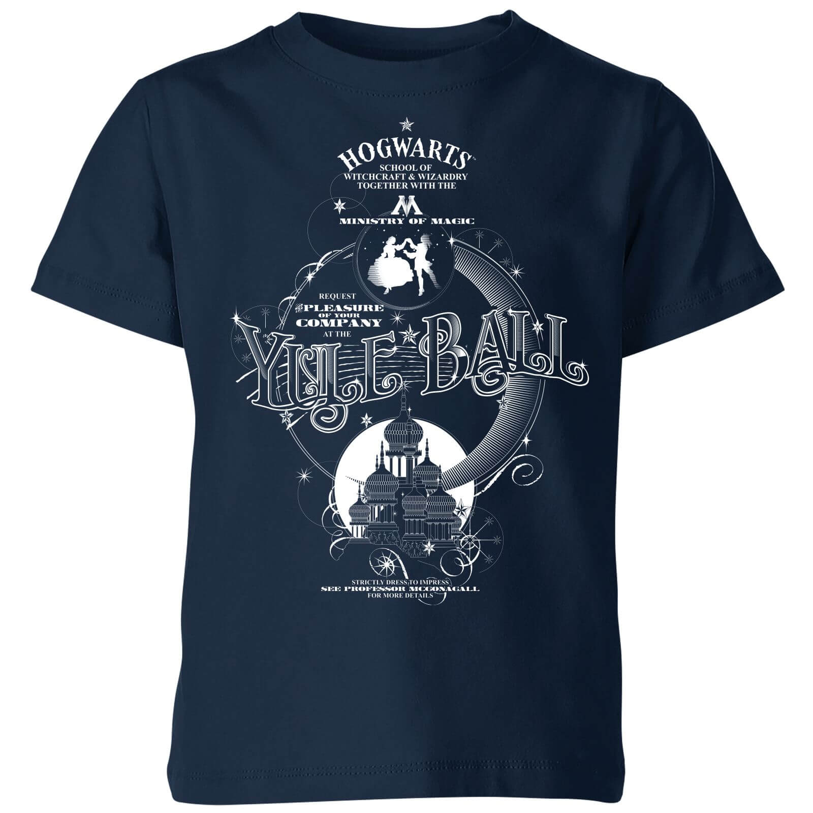 Harry Potter Yule Ball Kids' T-Shirt - Navy - 7-8 Years - Navy