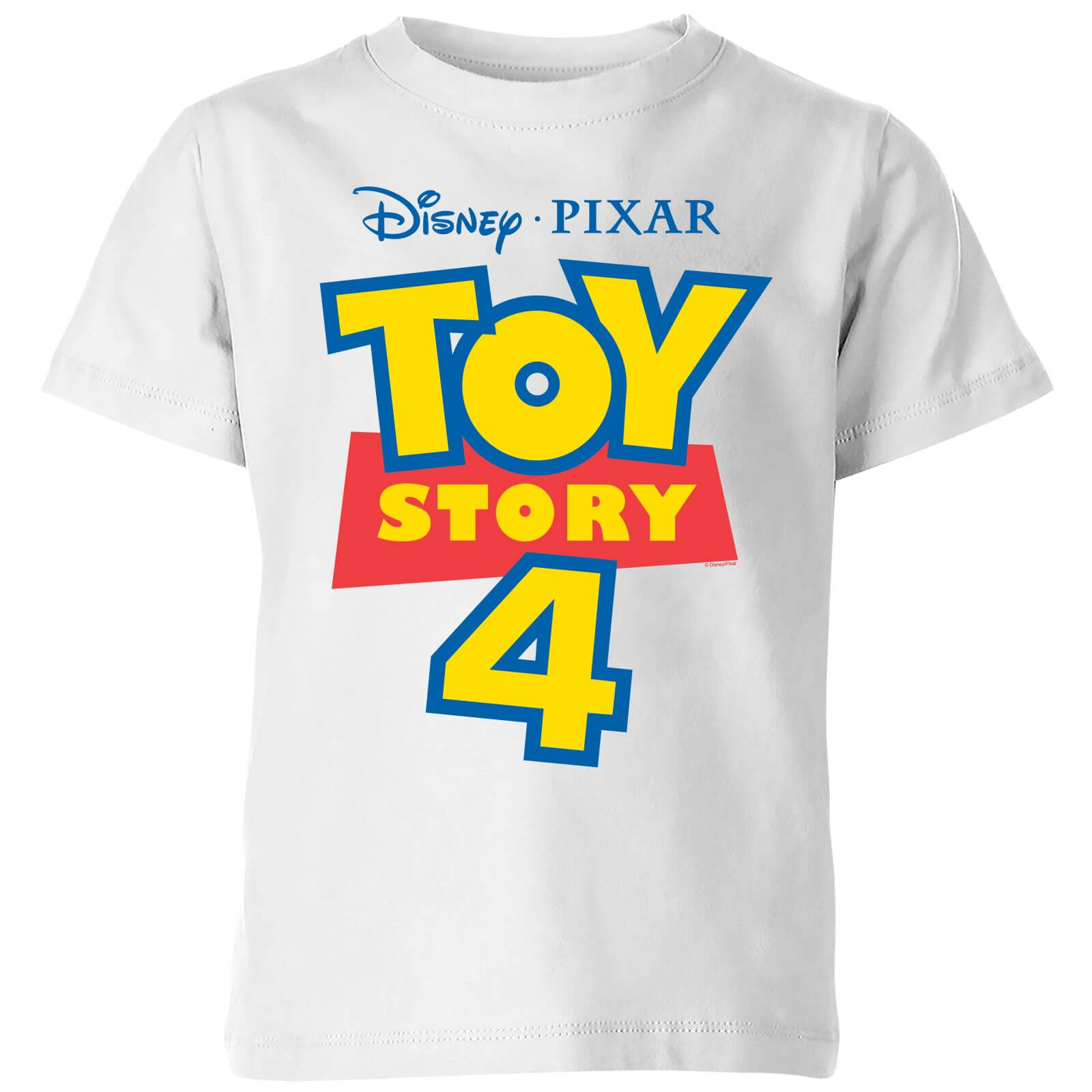 Pixar Toy Story 4 Logo Kids' T-Shirt - White - 7-8 Years - White
